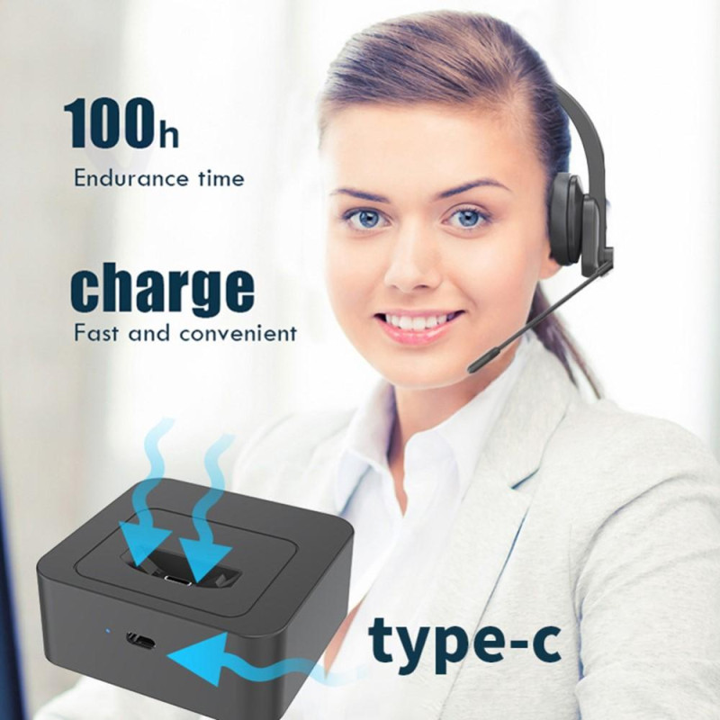 OY631 Bluetooth 5.3 - kuulokkeet Asiakaspalvelukuulokkeet mikrofonikuulokkeilla.