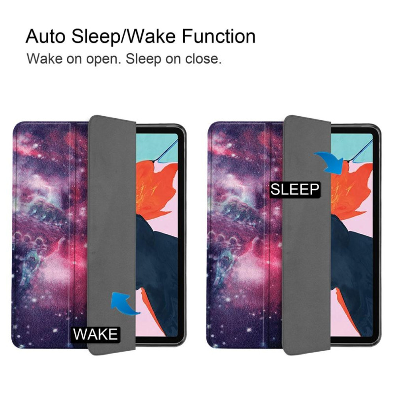 Apple iPad Air (2020) (2022) Kolminkertainen jalusta tablettikotelo - Avaruus