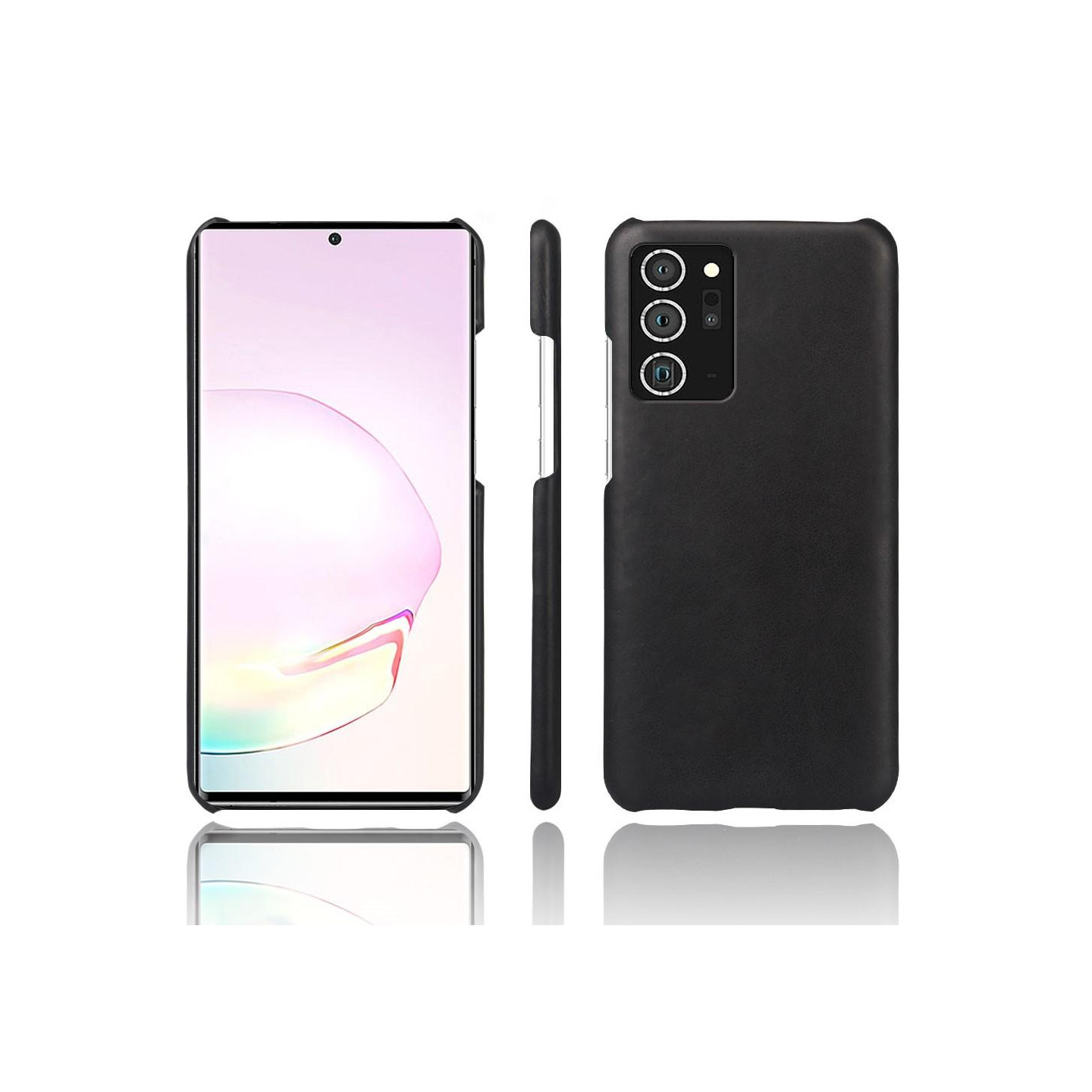 Samsung Galaxy Note 20 Ultra KSQ Leather Coated Shell Hard Case