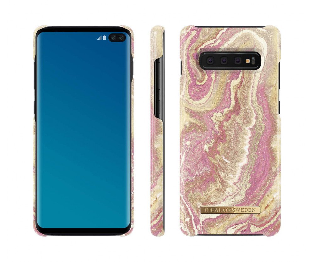 iDeal Of Sweden Samsung Galaxy S10+ - Golden Blush Marble