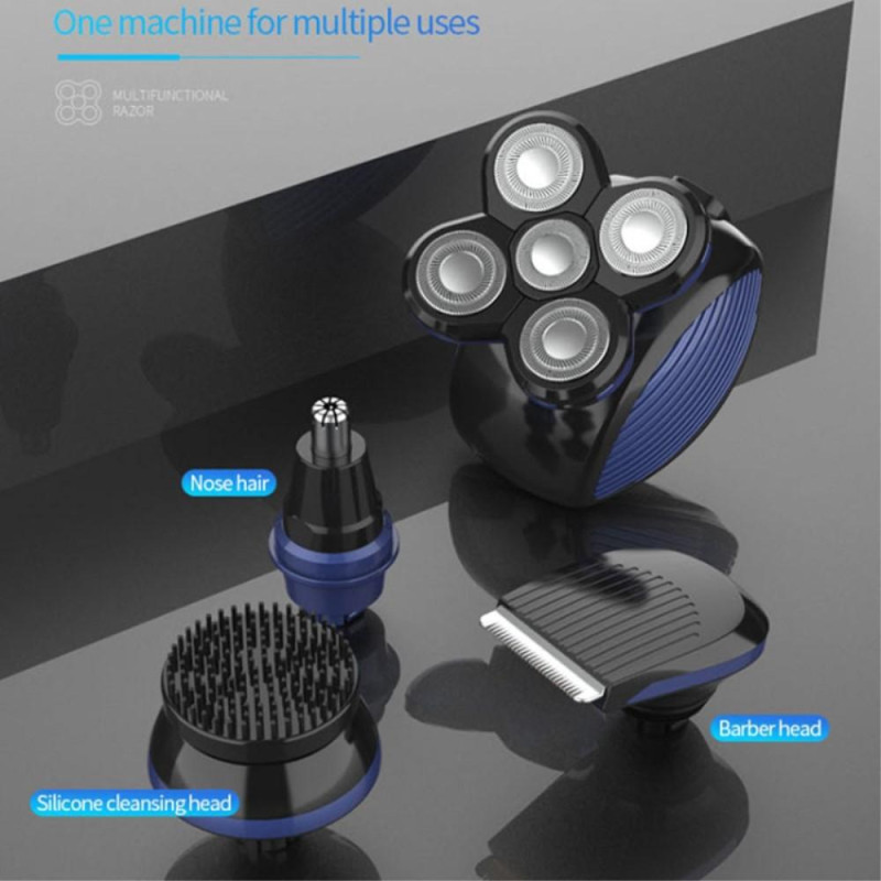 Elektrisk barbermaskine til mænd Bald Head Vandtæt barbermaskine 4 - i - 1
