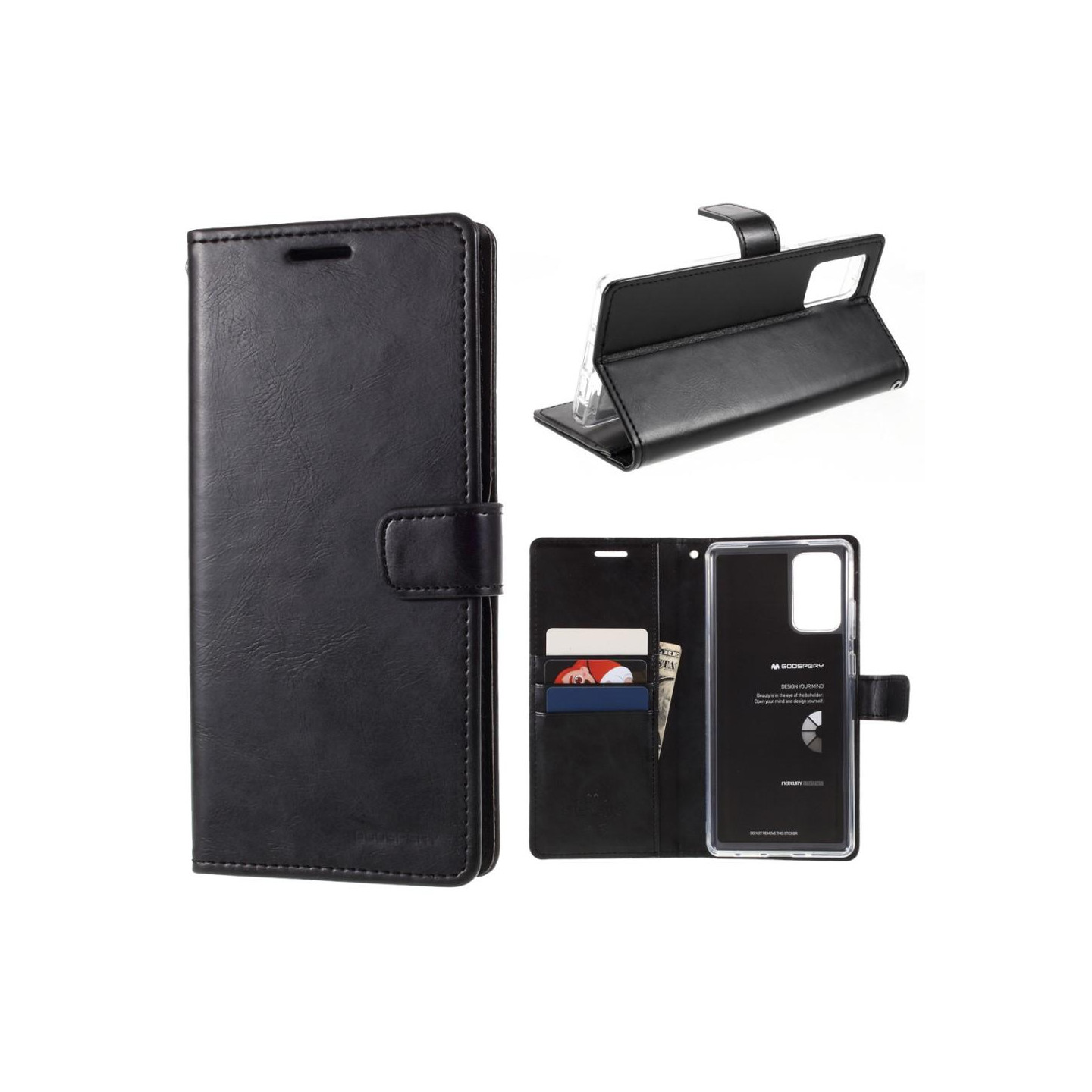 MERCURY GOOSPERY Blå Måne Samsung Galaxy Note 20 - Sort