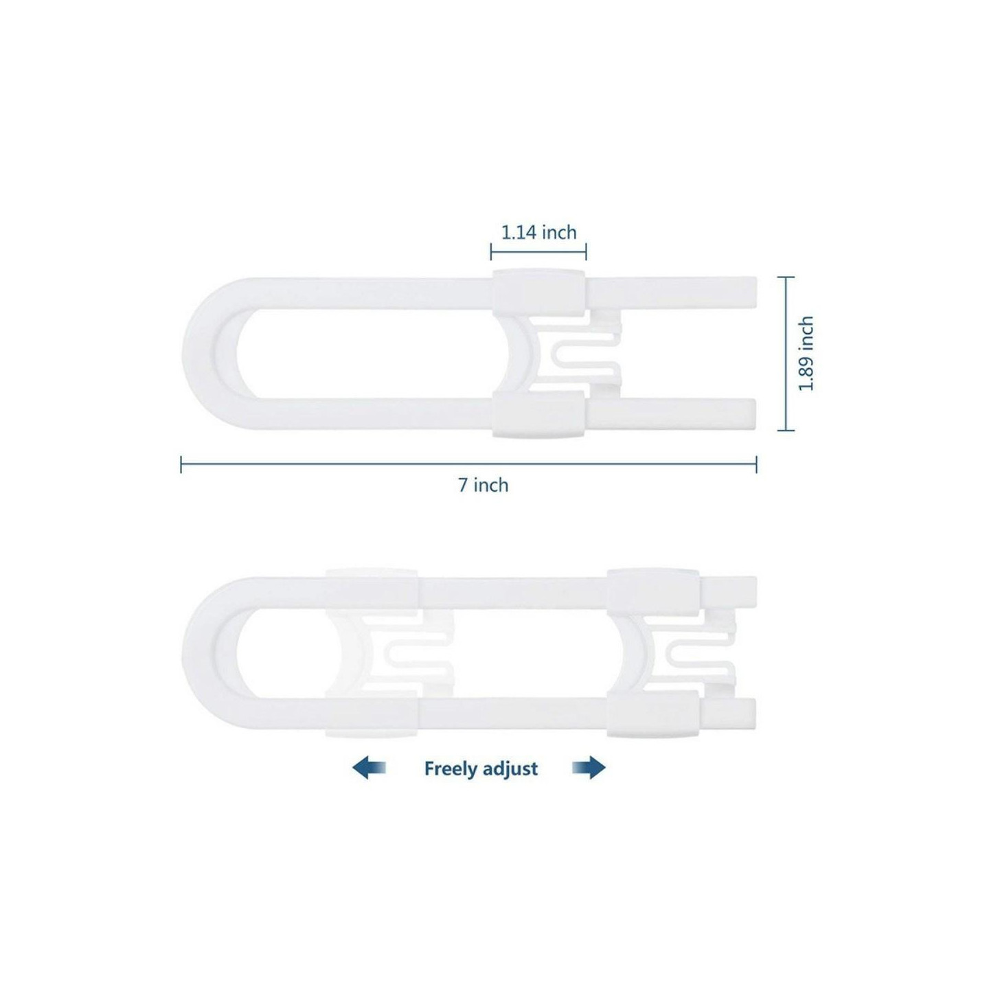 Lapsiturvallinen kaappilukko Vauvan turvalukko U - muotoinen kaapin salpa kotiin