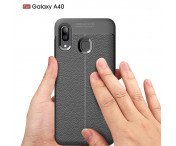 Samsung Galaxy A40 TPU-skal Litchi Grain