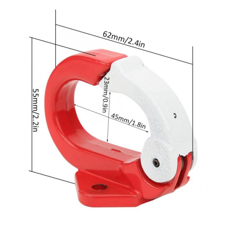 Universal Scooter kroghænger til Xiaomi Mijia M365/M365 Pro - Rød