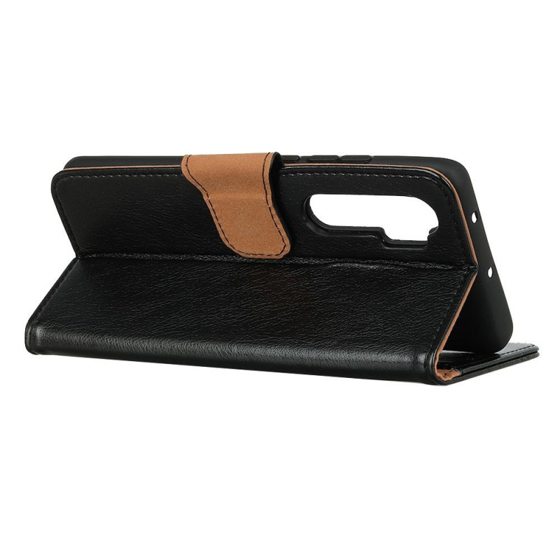 OnePlus Nord Lommebok - cover Teksturert Split - Sort