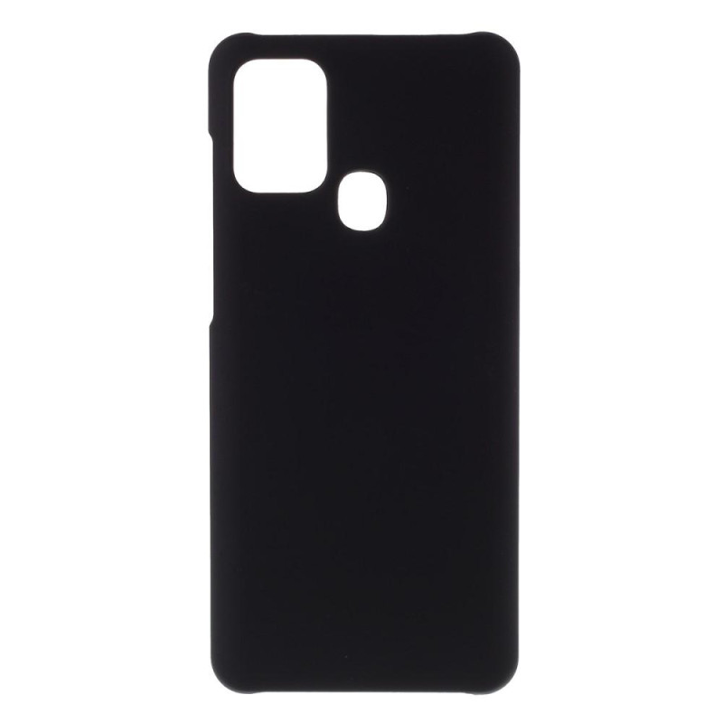 Samsung Galaxy A21s Gummiert Hardplastcover - Sort