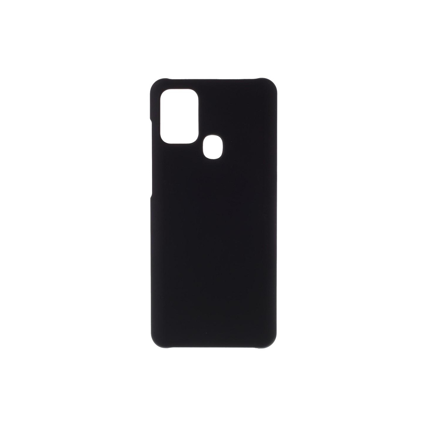 Samsung Galaxy A21s Gummiert Hardplastcover - Sort