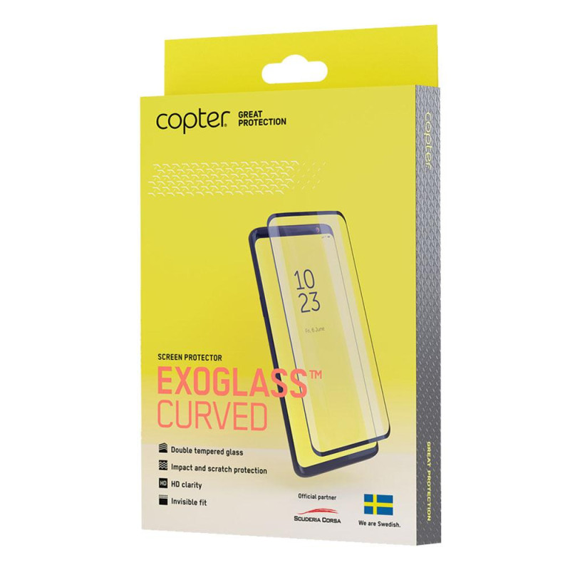 Copter Exoglass Huawei P40 Lite buet ramme fullt lim