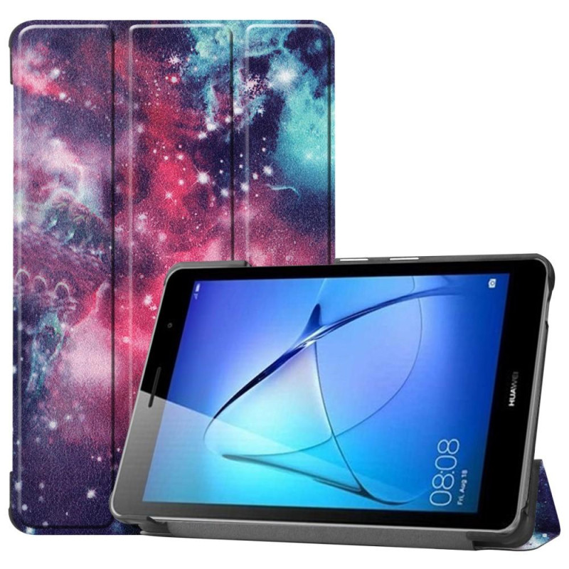 Tri - fold Stand Suojakuori - Huawei MatePad T8 - Galaxy