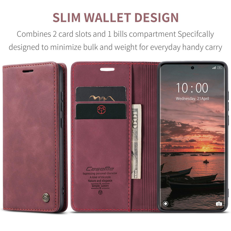 CASEME Retro Lompakkokotelo Xiaomi Redmi Note 15 / Xiaomi Poco M8 5G