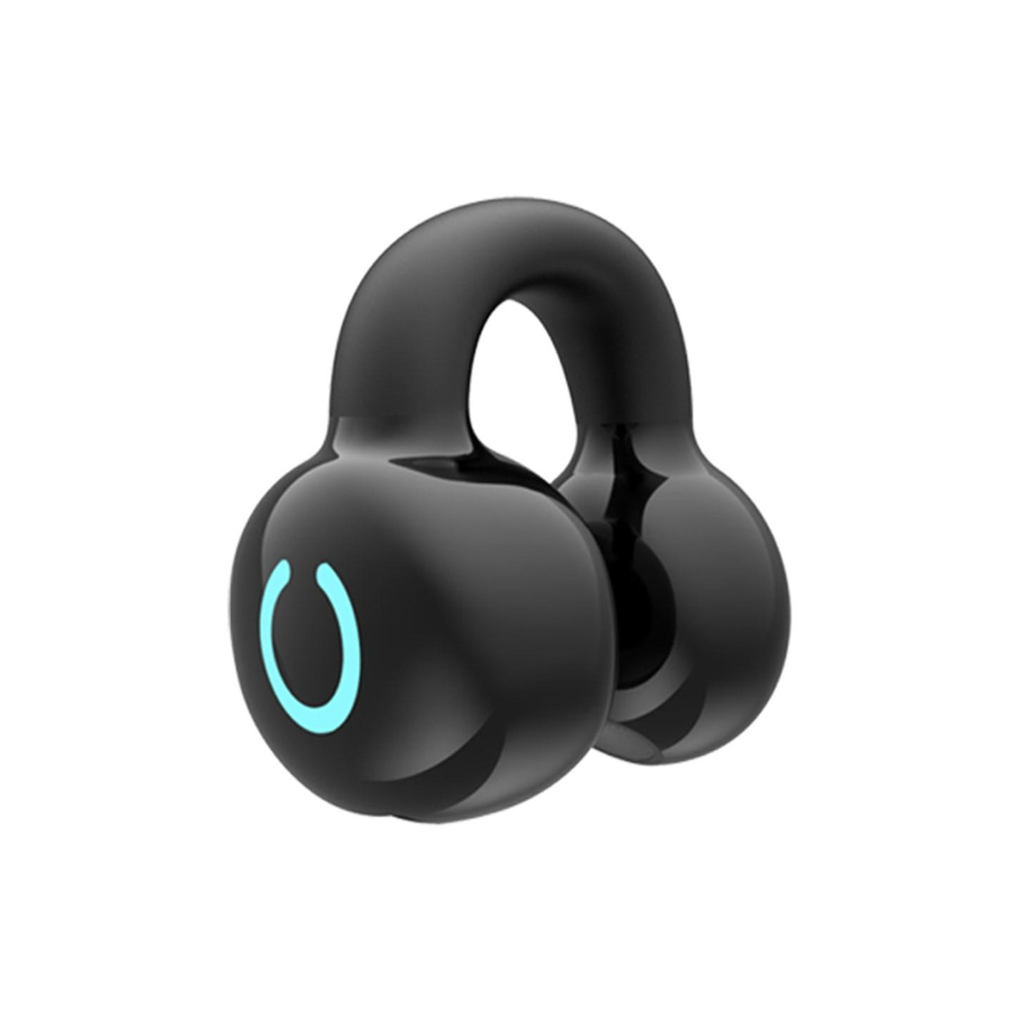 Clip - On Single Ear Bluetooth Headset Stereo Wireless Headphones