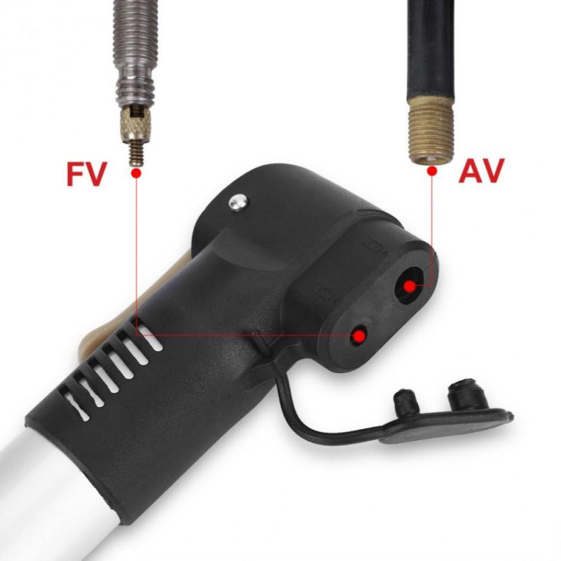 DUUTI - alumiininen kannettava polkupyörän rengasilmapumpun kiinnike