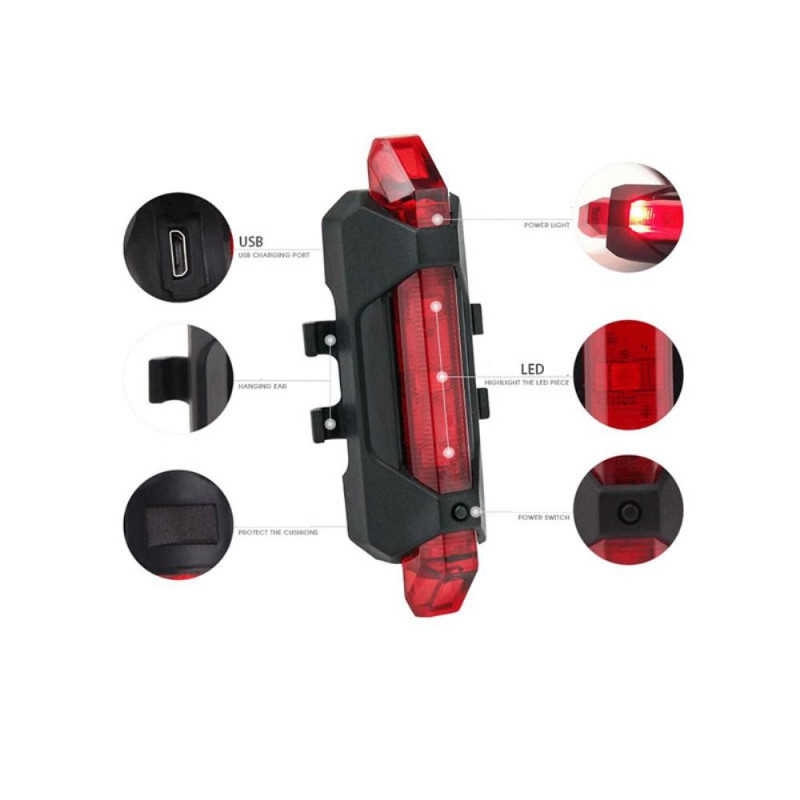 XIAOMI Mijia M365 Elektrisk Scooter Advarsel LED lommelygte