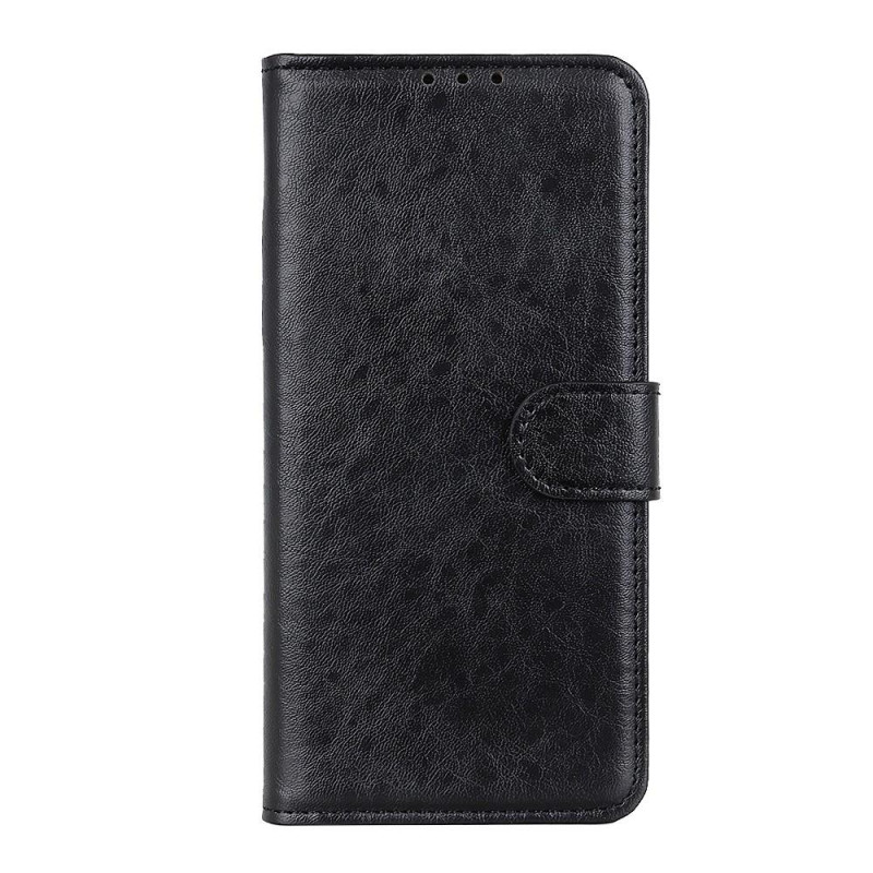 Crazy Horse Wallet Stand Case for Samsung Galaxy A21s - Black