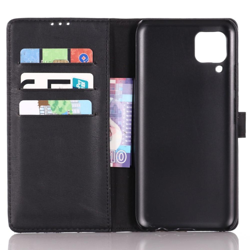 Retro Wallet Stand Case for Huawei P40 Lite - Black