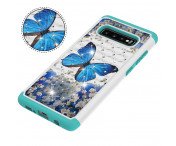 Samsung Galaxy S10+ TPU-Skal Armor Extra Tåligt - Blue Butterfly