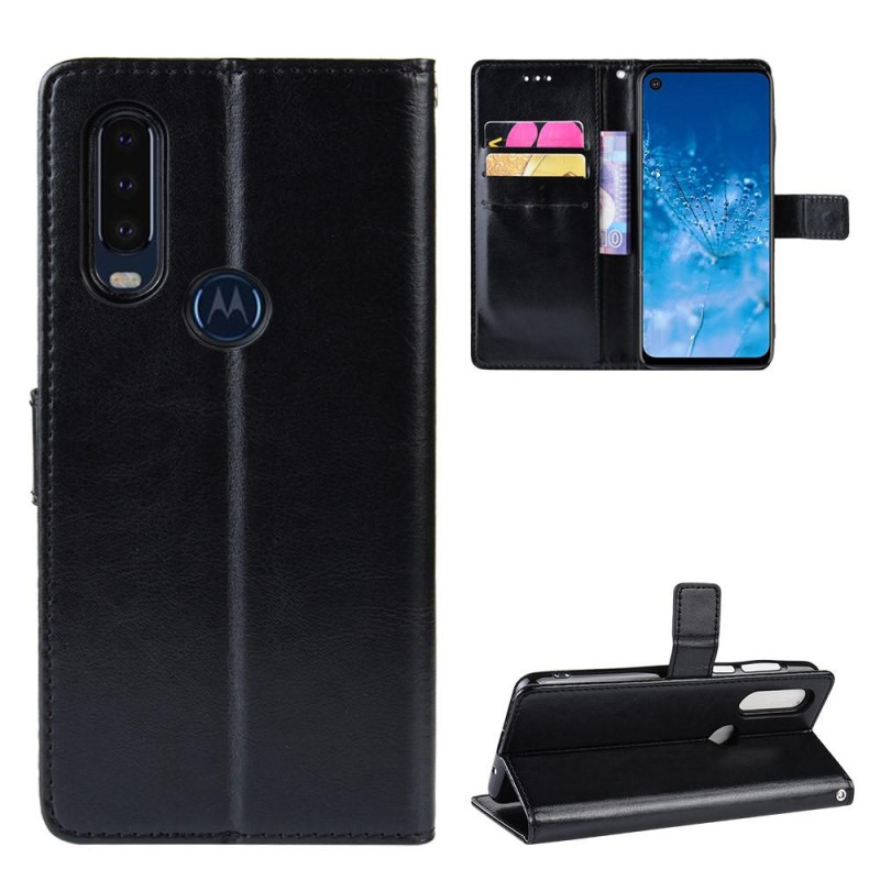 Motorola One Action Crazy Horse tegnebogstaske