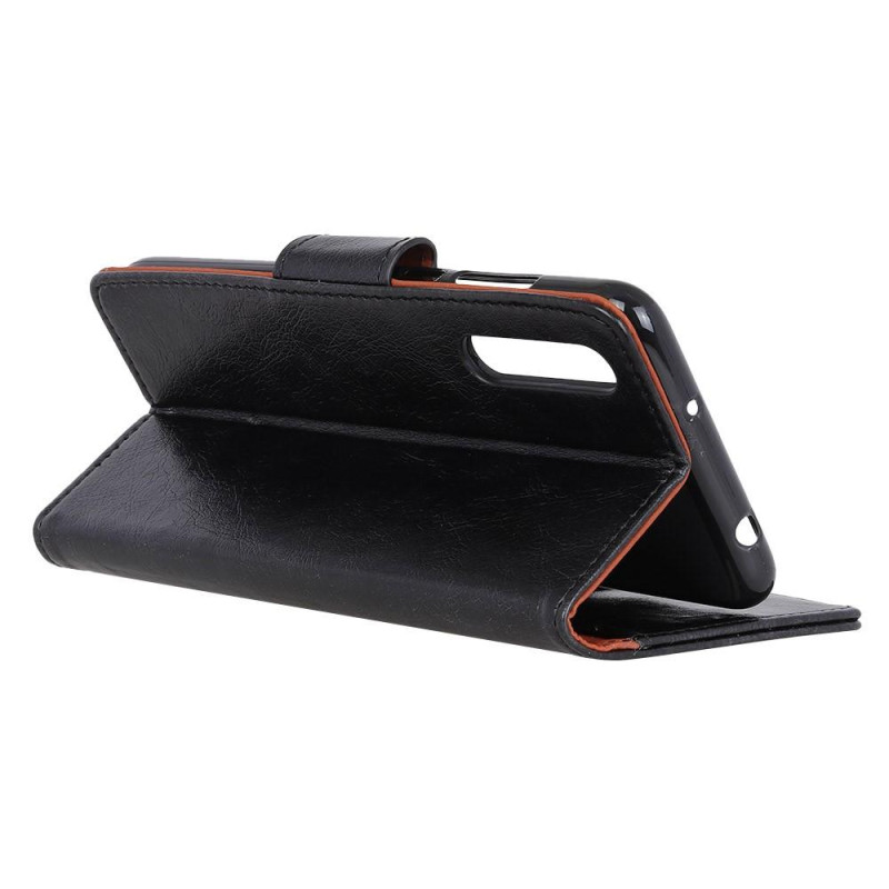 Sony Xperia 1 II Textured Split Wallet Case - Black